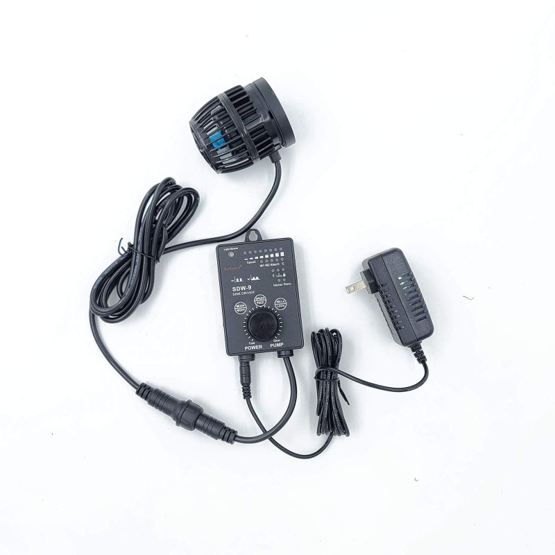 Jebao SDW Wave Maker Flow Pump with Controller for Marine Reef Aquarium (SDW-9, 2377GPH) - Image 1